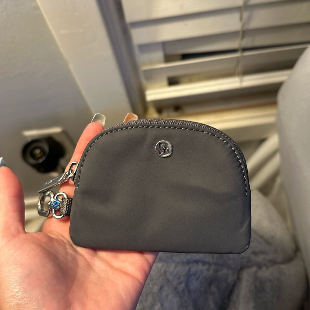 Lululemon grey key chain